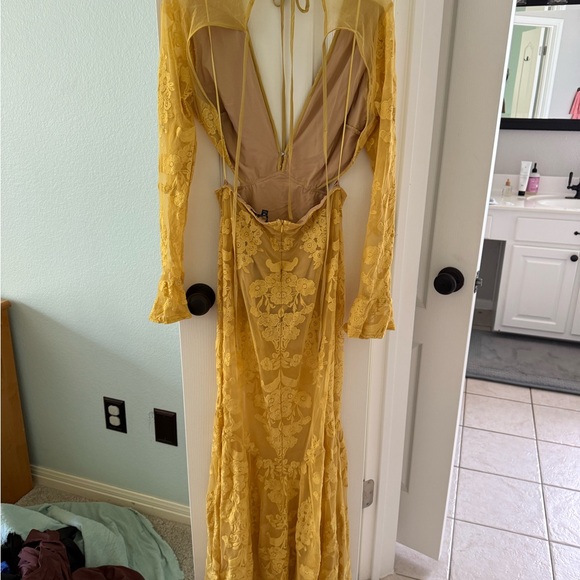 Jodie Cut Out Mesh Maxi Dress - Picture 6 of 7